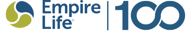 Logo for 'Empire Life' featuring a stylized number '100' with interconnected zeros resembling an infinity symbol. The text 'Empire Life' is separated by a vertical line from the '100'.