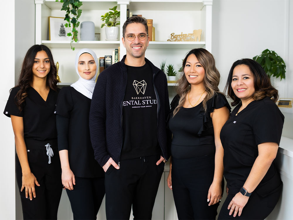 group photo of the Barrhaven dental team